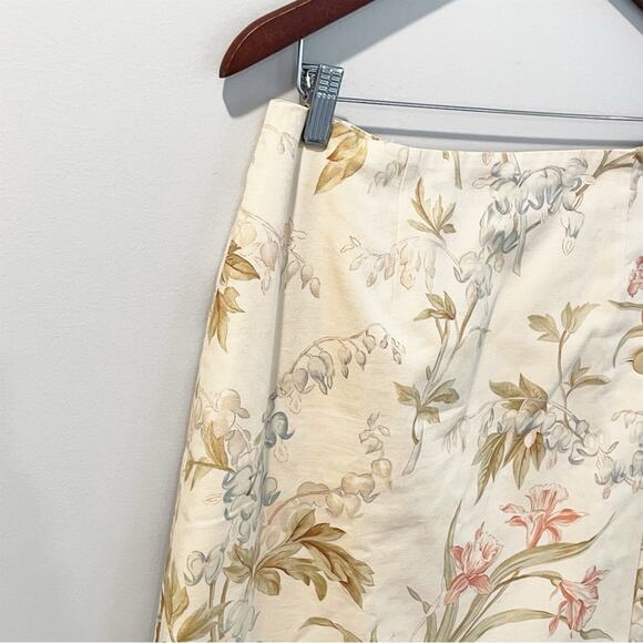 💗 3/$10 💗 Vintage 80’s/90’s Talbots Floral Wrap Skirt Size 10 EUC - Picture 5 of 14